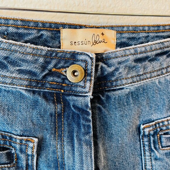 Sessun Blue Johnny O High Rise Wide Leg Stonewash Denim Jeans | Size 40 | Size 8 - Picture 8 of 12